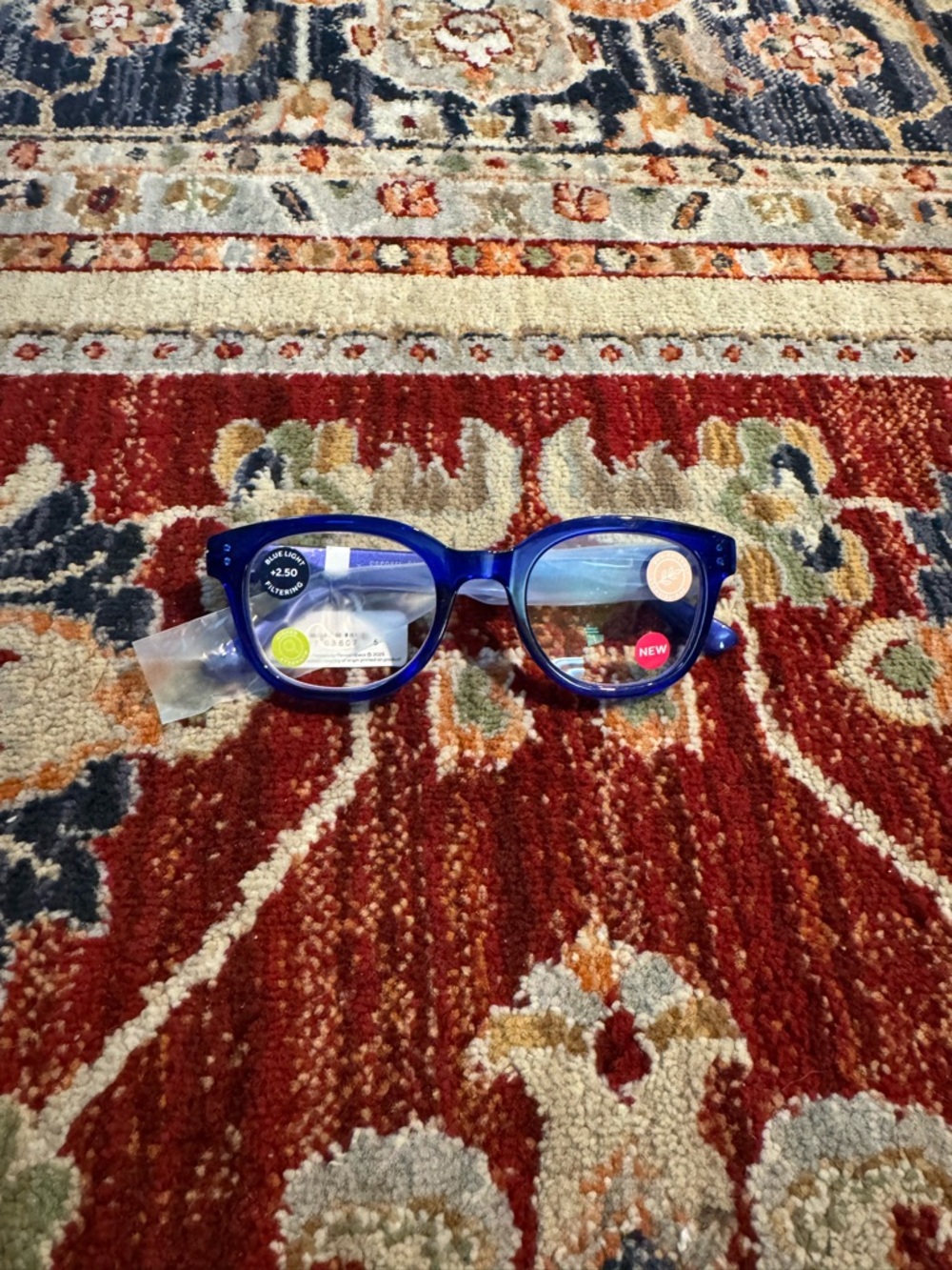 Peepers Reading Glasses 2.50 Blue Unisex NEW